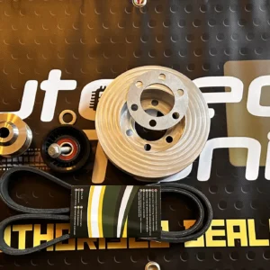 Jaguar Land Rover Autotech tuning uprated performance supercharger pulley Kit for 3.0 V6 supercharged engine (Top & Lower Pulley KIT)